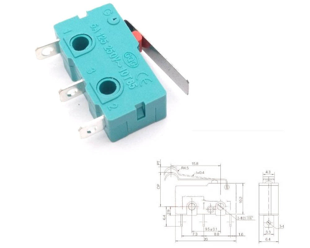 Microswitch for Magnetic Paddles