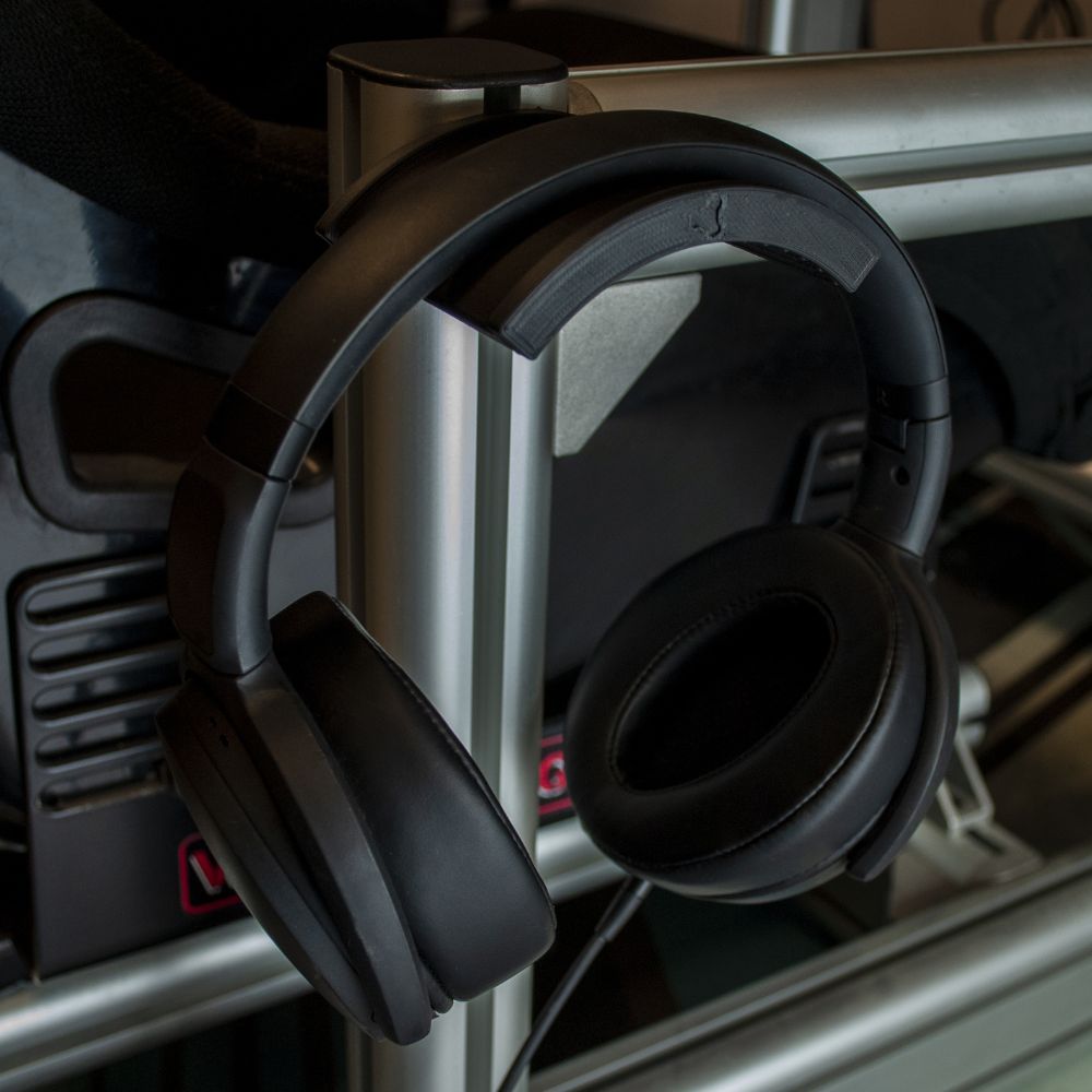 Headphone Stand for Sim Racing Rig [For ALL, Next Level Racing, Trak Racer, SimRIGS, Playseat]