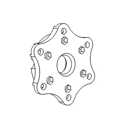 Hub Adapter for Racing Wheels from 50.8mm to 70mm